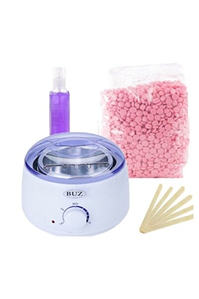 buz Kit de epilare cu încălzitor tradițional de ceară și ulei post-epilare - Roz