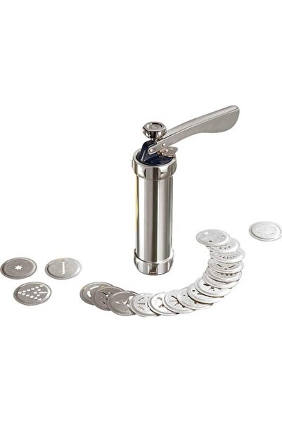 Homex Biscuit and Cookie Maker with 14 Accessories, Steel