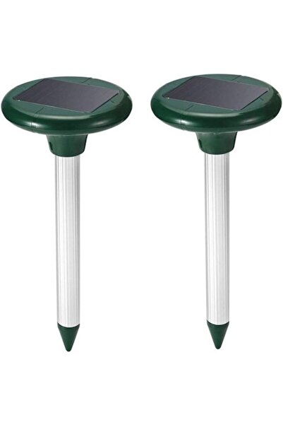 OEM Set de 2 dispozitive cu ultrasunete pentru repelerea dăunătorilor, plastic, 150x340mm, argintiu/verde