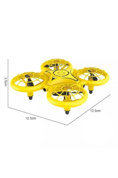 ASHOP LED Drone for Kids - Gesture Control, Night Mode, 360° Rotation, Infrared Sensors