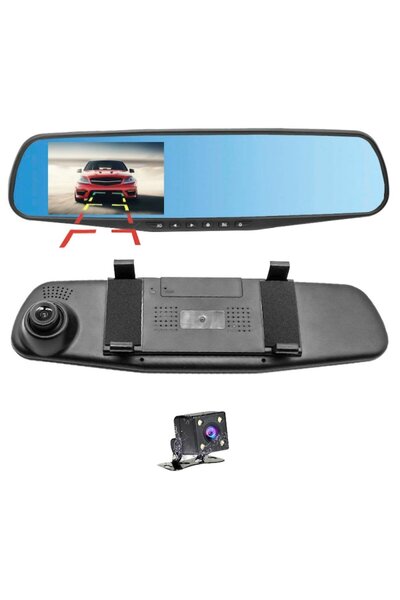 OEM Cameră auto DVR cu oglindă dublă față-spate, Full HD, senzor G