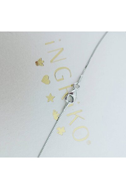 iNGRiKO Children's silver chain with unicorn pendant