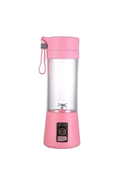 Leexo Mini Portable Electric Blender, 6 Blades, USB Charging, 380ml, Pink