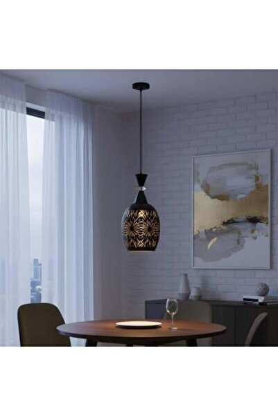 Generic Single Modern Pendant Lamp - Elegant Black - E27 Base