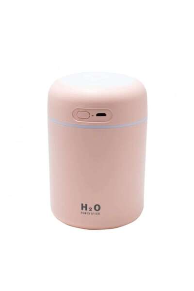 OEM Umidificator portabil cu difuzor de arome, pentru casă/birou/mașină, lumină ambientală LED, 300 ml, USB, roz