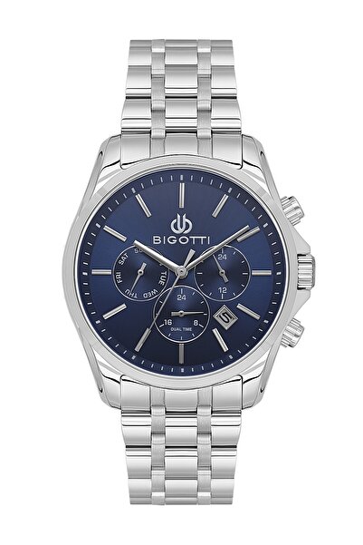 Bigotti Men's Wristwatch Esbg.B.10691-2 Metal Band 42 mm Case Diameter