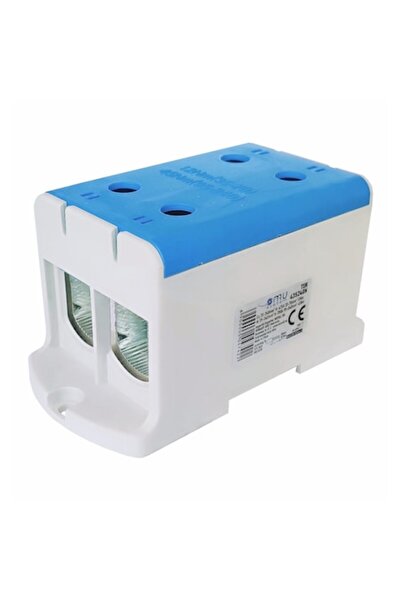 Omu System 1-полюсна синя клемна скоба Cu-Al 35–240 mm² DIN шина 380A/425A