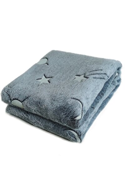 OEM Double-sided Blanket, Faux Fur, Phosphorescent, 120x150 cm, Gray