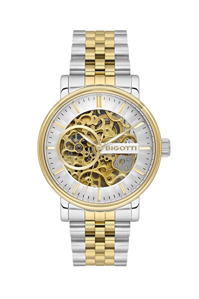 Bigotti Men's Wristwatch Esbg.B.10684-4 Metal Band 44 mm Case Diameter