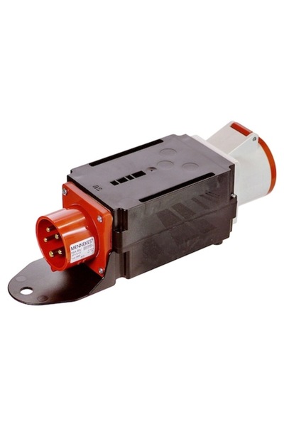 PCE MIXO индустриален трифазен адаптер 5-пинов 16A (вход) към 5-пинов 32A (из...