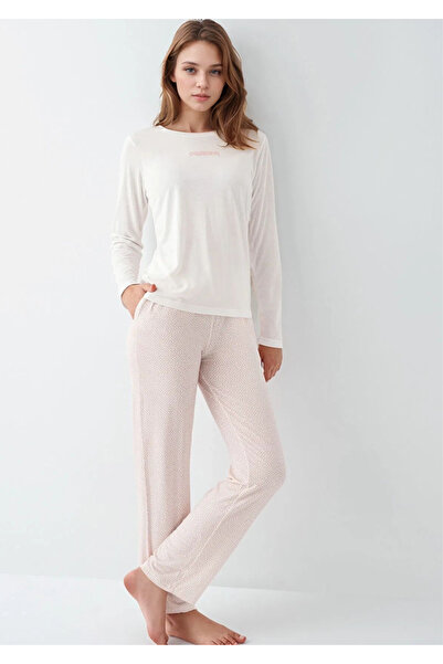 Loule Women's Clothing Cotton & Modal Long Sleeve Pajama Set L1.Ar.341.7.001