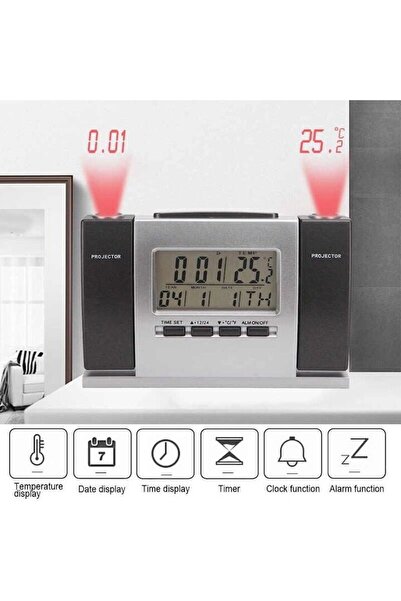 OEM Multifunctional Clock with Ceiling Projection of Time and Temperature DS 503