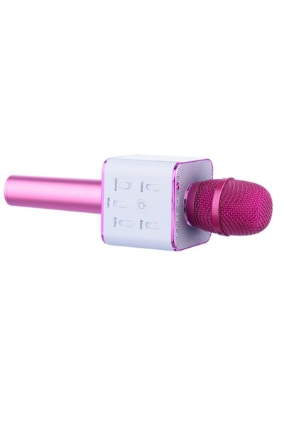 ASHOP Wireless Karaoke Microphone Q7, Bluetooth, Fuchsia