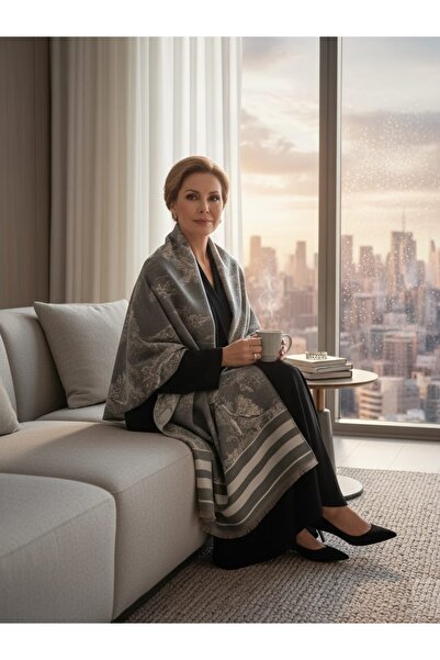 Boho Cashmere shawl - winter scarf, breathable, warm, windproof, thick shawl for autumn and winter 185*70 cm