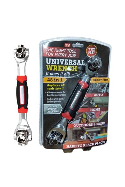 Boxely Multifunctional 48-in-1 Wrench, Silver, 360° Stainless Steel