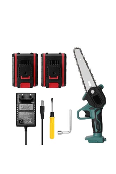 OEM Ferăstrău electric cu lanț, de 6 inch, reîncărcabil, cu 2 baterii, design...