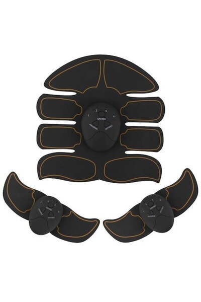 Edy Market Kit de electrostimulare corporală Smart Fitness EMS cu 8 plăcuțe U...