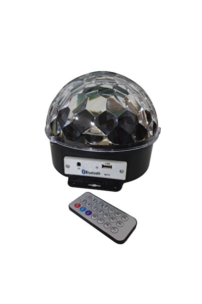 Light Crystal Magic Disco Ball with RGB LED, Speaker, USB, Music Playback, Rotating Show, Remote Con