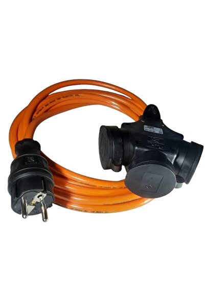 LEDO Prelungitor de 5 m cu 3 prize cauciucate, 16A, H07BQ-F 3G2.5, poliuretan...