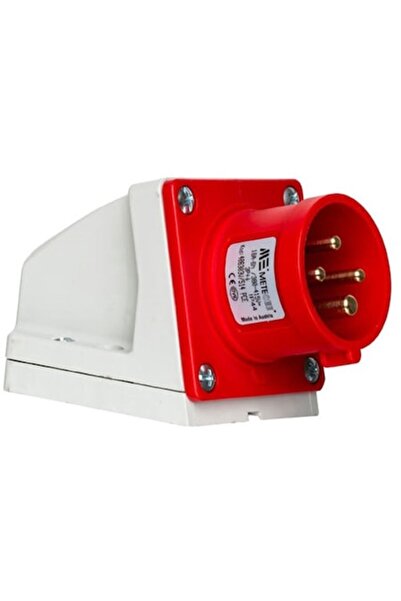 PCE Priză CEE cu 4 poli 3P+PE 16A 6h 380V IP44 trifazată pentru montare aparentă