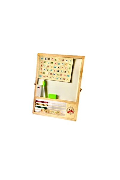 OEM Educational magnetic double-sided board for children with letters, numbers, clock and accessories