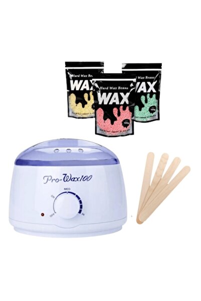 Prowax Kit de epilare Pro-Wax cu încălzitor, ceară elastică 300 g, 10 spatule...
