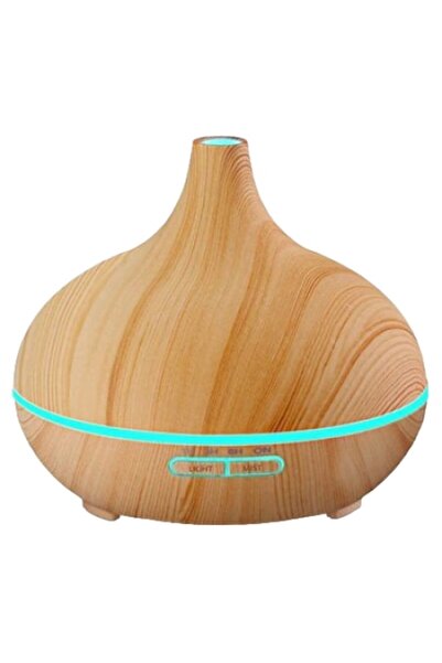 OEM Aromatherapy Diffuser Humidifier with Battery & LED, Light Oak, 235ml, 9h