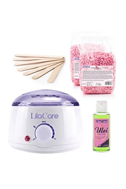 Lila Care Kit de epilare cu perle de ceară roz 2 x 500 g