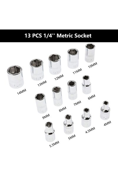 ASHOP 46-piece Socket Wrench Set, Steel, Black/Silver