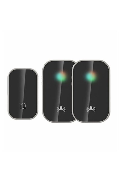 Omu System Sonerie wireless fără baterie — 1 emițător cinetic (1 buton) + 2 r...