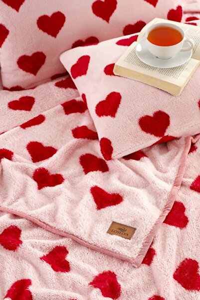 Loselya Kalpli Yatak Örtüsü 220 X 240 Çift Kişilik Peluş Yumuşak Welsoft 2 Adet Yastık Kılıfı Çeyiz