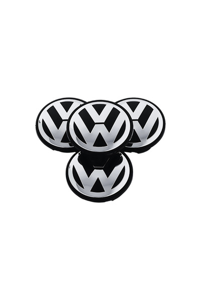 MAF Set de 4 capace de jantă VW – 65 mm, negre