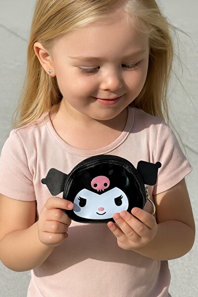 SeaBubbles Kuromi Children's Wallet Keychain Standard Black