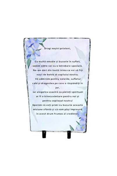 OEM Placă de ardezie — cerere în căsătorie pentru nași, invitație emoționantă...