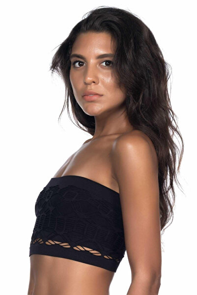 Sepetiva White emay 4050 double knit gathered strapless bustier