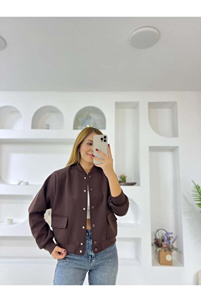 İrka Moda Scuba İçi Astarlı Bomber Ceket