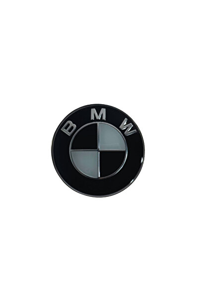 BMW Emblemă volan (45 mm) - Negru cu alb