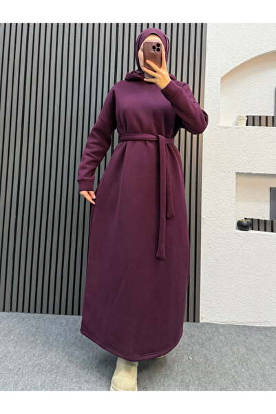 ENSA TESETTUR Φόρεμα Lale Sweat-Βουργουνδίας