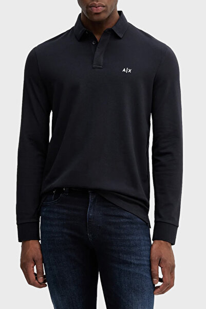 Armani Exchange Cotton Regular Fit Long Sleeve Polo Neck t Shirt Men t Shirt Xm001288 Af17321 Ub10