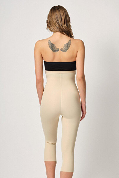 mr owl Ten Mi Emay 2868 Zippered Capri Leggings Laser Corset