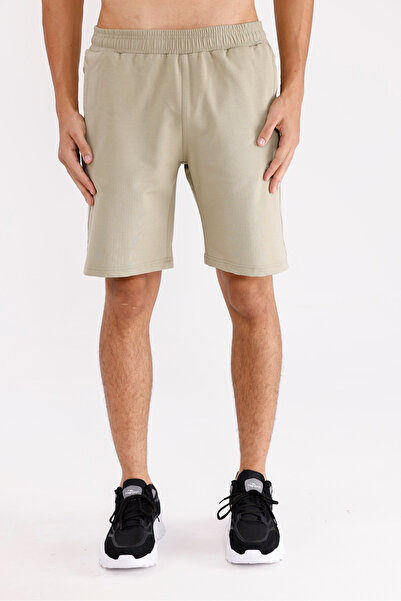 Rowinger Yumuşak Dokulu Lastikli Bel Yan Cepli Rahat Kalıp Diz Hizası Logo Na...