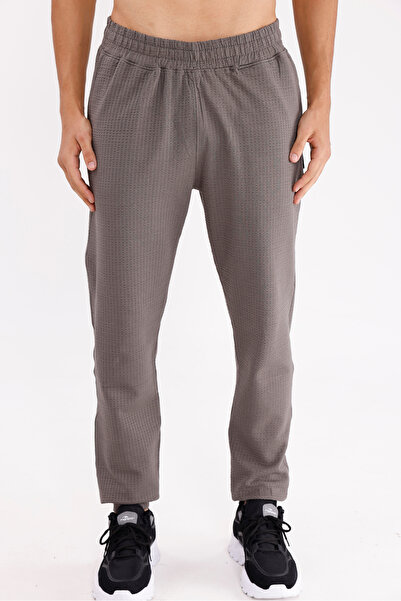 Rowinger بنطال رياضي مرن ذو نمط خلية النحل مع جيوب جانبية مرنة ومريحة وذات قص...