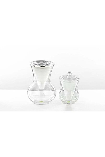 Radin Incense Bakhoor Burner Set 2 Pieces Borosilicate Glass Clear & Amber Oud Burner