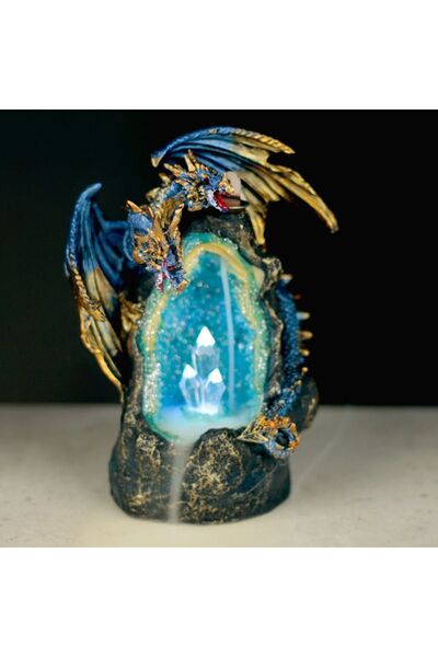 OEM Dragon in Crystal Cave Backflow Incense Fountain for Aromatherapy and Meditation