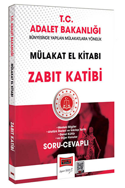 Yargı Yayınları T.C. Adalet Bakanlığı Zabıt Katibi Mülakat El Kitabı Soru Cev...