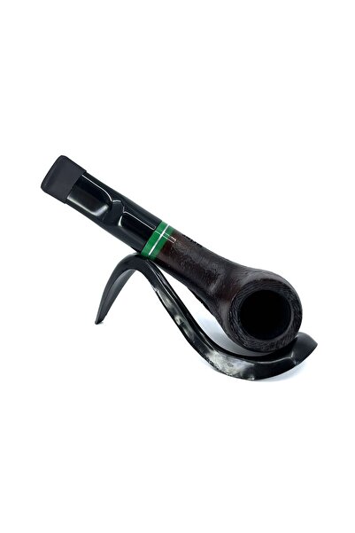 Pipsan İşlemeli El Yapımı Gül Kökü (Briar) Mini Pipo 9mm Filtreli - Model No: 12