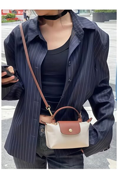 Long Women's Mini handbag,Crossbody Bags,Shoulder Bag Shoulder strap with buckle,Navy Classic Style