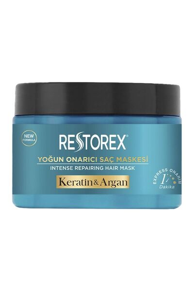 MATMEL قناع الشعر رستوريكس 300 مل كيراتين أرجان 3 قطع