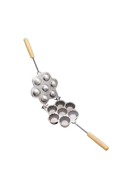 SUPER TRENDS Forma prajituri mini-tarte SUPER TRENDS®, 7 Cuiburi, Utilizare pe Aragaz sau Plita, Aluminu