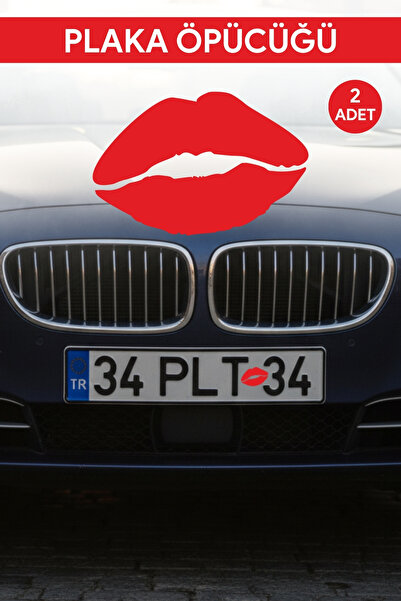 Baskı Babası Plaka Öpücük Sticker Etiket Motor Araba 2 Adet